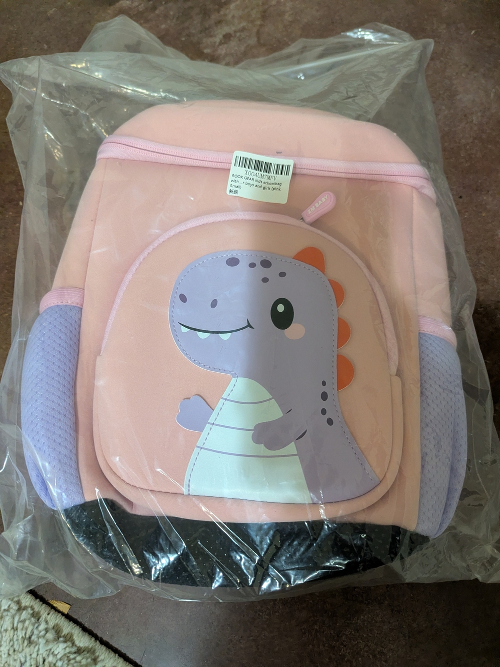 Kids Pink Dinosaur Backpack - Cute Toddler School Bag